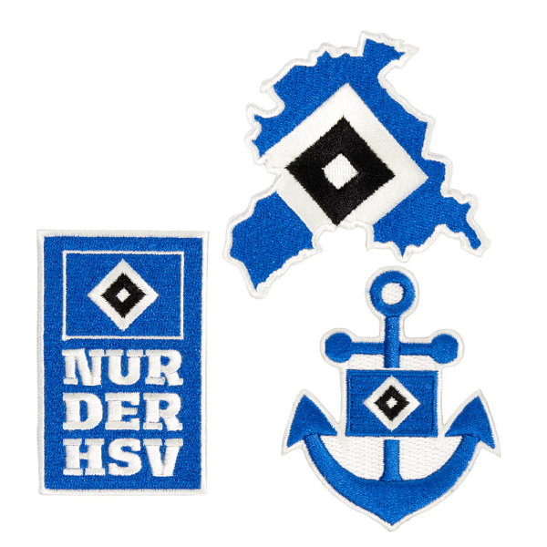 Hamburger SV HSV Aufnäher 3er-Set